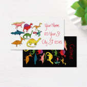Cute Dinosaur Collectie Thunder_Cove a Visitekaartje (Bureau)