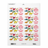 Cute Dinosaur Collectie Thunder_Cove Etiket (Full Sheet)