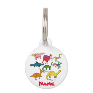 Cute Dinosaur Collectie Thunder_Cove Huisdierpenning