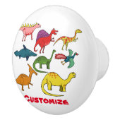 Cute Dinosaur Collectie Thunder_Cove Keramische Knop (Rechts)