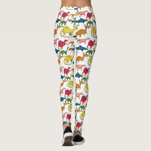 Cute Dinosaur Collectie Thunder_Cove Leggings (Achterkant)
