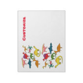 Cute Dinosaur Collectie Thunder_Cove Notitieblok (Linkerzijde)