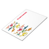 Cute Dinosaur Collectie Thunder_Cove Notitieblok (Schuin)