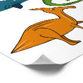 Cute Dinosaur Collectie Thunder_Cove Poster (Hoek)