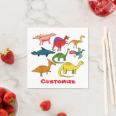 Cute Dinosaur Collectie Thunder_Cove Servet (Insitu)