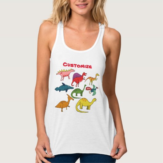 Cute Dinosaur Collectie Thunder_Cove Tanktop (Voorkant)