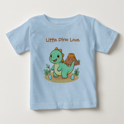 Cute Dinosaur Cotton Tee (Voorkant)