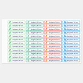 Cute Dinosaur Custom Kids Name  Labels (Vel)