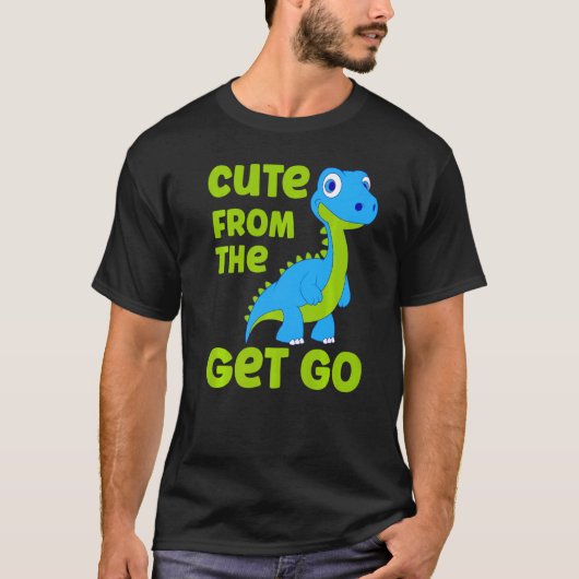 Cute Dinosaur Cute from Get Go Little Boys T-shirt (Voorkant)