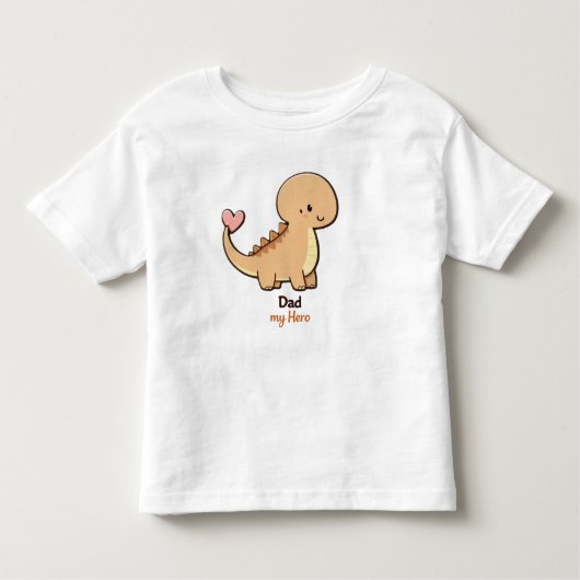 Cute Dinosaur Dad My Hero Kids T-Shirt | Father’s  (Voorkant)