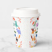 Cute Dinosaur de cups van verjaardagsfeestjes Papieren Bekers (Links)