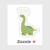 Cute Dinosaur Droomster Sticker (Vel)