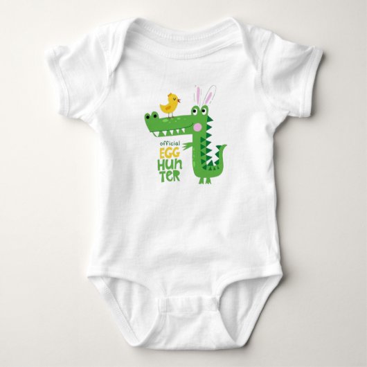 Cute Dinosaur Egg Hunter Baby Rompertje (Voorkant)