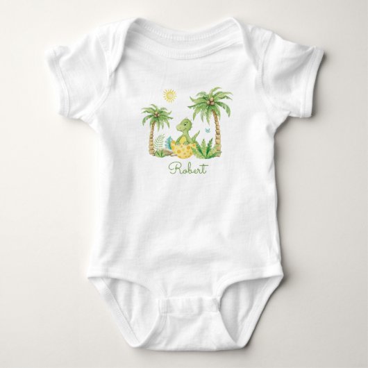 Cute Dinosaur Egg Romper (Voorkant)