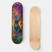 Cute Dinosaur Fantasy Forest Cool Children Art Persoonlijk Skateboard (Voorkant)