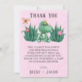 Cute Dinosaur Friends Baby shower Hartelijk dank Bedankkaart (Voorkant)