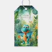 Cute Dinosaur Gift Label Cadeaulabel (Achterkant)