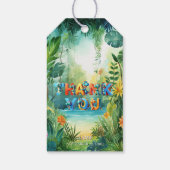 Cute Dinosaur Gift Label Cadeaulabel (Achterkant)