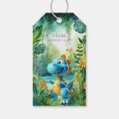 Cute Dinosaur Gift Label Cadeaulabel (Achterkant)