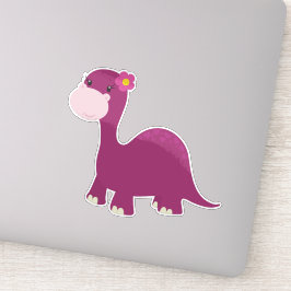 Cute Dinosaur, Girl Dinosaur, Pink Dinosaur, Dino Sticker