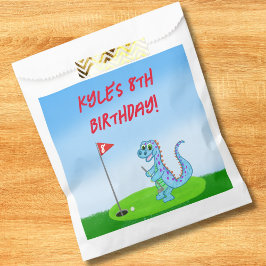 Cute Dinosaur Golf Thlek Kids Birthday Bedankzakje