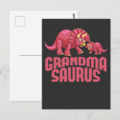 Cute Dinosaur Grandmoeder Dino Grandma Briefkaart (Voorkant / Achterkant)