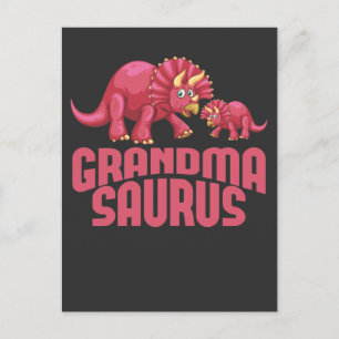 Cute Dinosaur Grandmoeder Dino Grandma Briefkaart