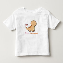 Cute Dinosaur Granma My Safe Place Toddler Shirt |