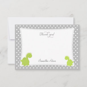 Cute Dinosaur Hartelijk dank Bedankkaart