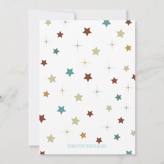 Cute Dinosaur Hatching Neutraal Baby shower Bedankkaart (Achterkant)