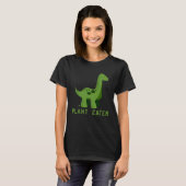 Cute Dinosaur Herbivores Vegetarian Vegan T-shirt (Voorkant volledig)