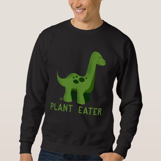Cute Dinosaur Herbivores  Vegetarian Vegan Trui (Voorkant)