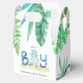 Cute Dinosaur 'Het is een jongen'-Baby shower Bedankdoosjes (Geopend)