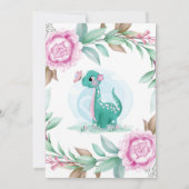 Cute Dinosaur Hoe groot is de Belly van mama? (Achterkant)