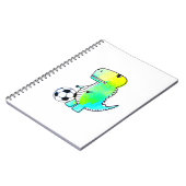 Cute Dinosaur houdt van Waterverf Notitieboek (Linkerzijde)