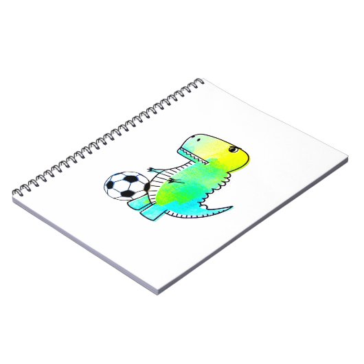 Cute Dinosaur houdt van Waterverf Notitieboek (Linkerzijde)