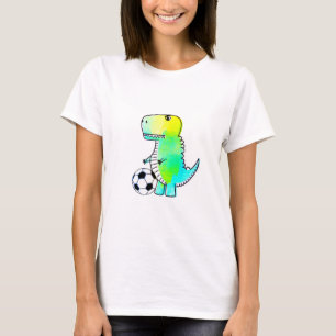 Cute Dinosaur houdt van Waterverf T-shirt