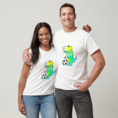 Cute Dinosaur houdt van Waterverf T-shirt (Unisex)