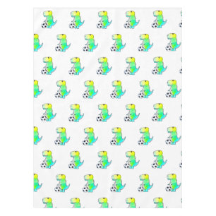 Cute Dinosaur houdt van Waterverf Tafelkleed