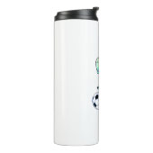 Cute Dinosaur houdt van Waterverf Thermosbeker (Gedraaid links)