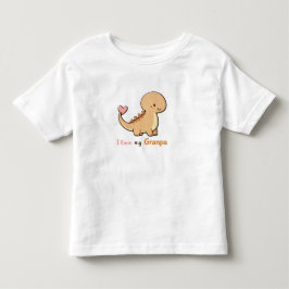 Cute Dinosaur Ik Hou Van Mijn Opa Peuter Shirt | G