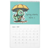 Cute Dinosaur Illustrations Kalender (Mar 2027)