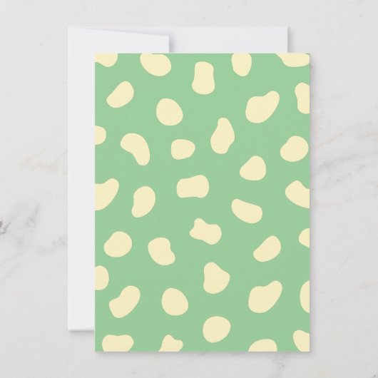 Cute Dinosaur in Egg Rawr in zijn Baby shower van  Kaart (Achterkant)