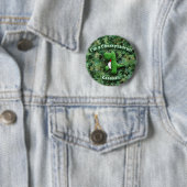 Cute Dinosaur is een Cheekysaurus Ronde Button 5,7 Cm (In situ)