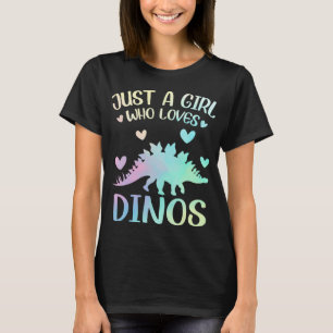 Cute Dinosaur is gewoon een meisje dat van Dinos h T-shirt