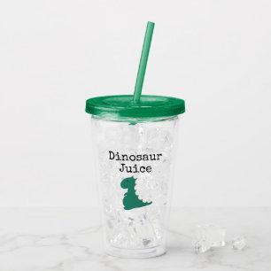 Cute Dinosaur Juice Acryl Drinkbeker