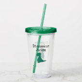 Cute Dinosaur Juice Acryl Drinkbeker (Achterkant)