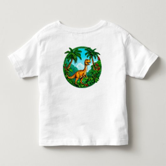 🦖 Cute Dinosaur Jungle Avontuur Cadeau ✨ Kinder Shirts (Achterkant)