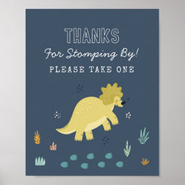 Cute Dinosaur Kaarten en Cadeaus Feestbord Poster