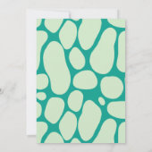 Cute Dinosaur Kids Birthday Uitnodiging (Achterkant)